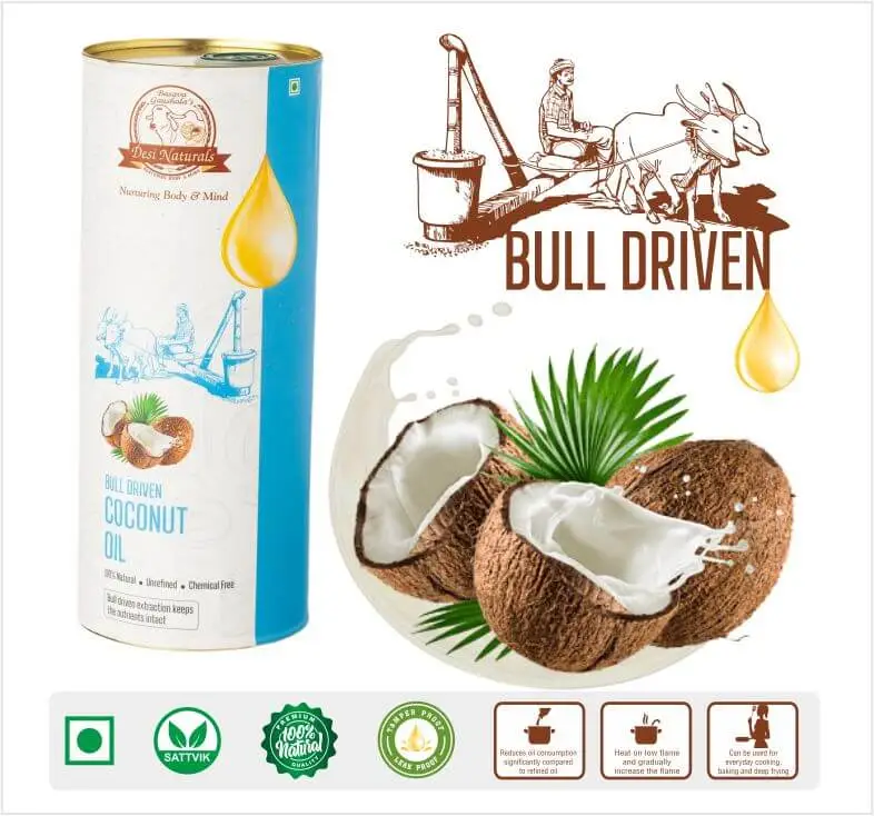 Bull Driven Coconut Oil - 1 Litre